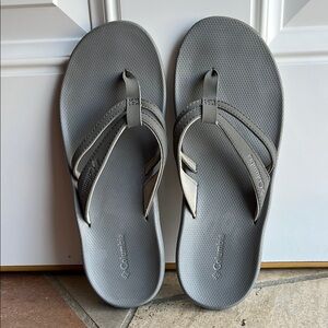 Columbia Gray Flip Flops